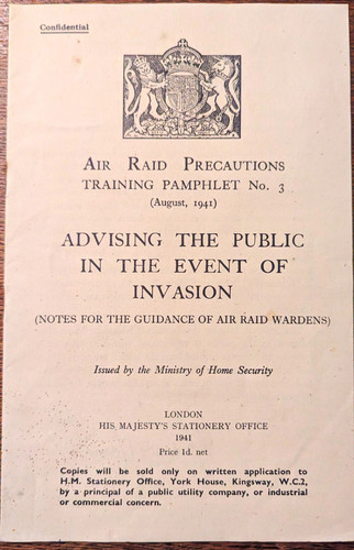 Ww2 1941 confidential arp - 1941,