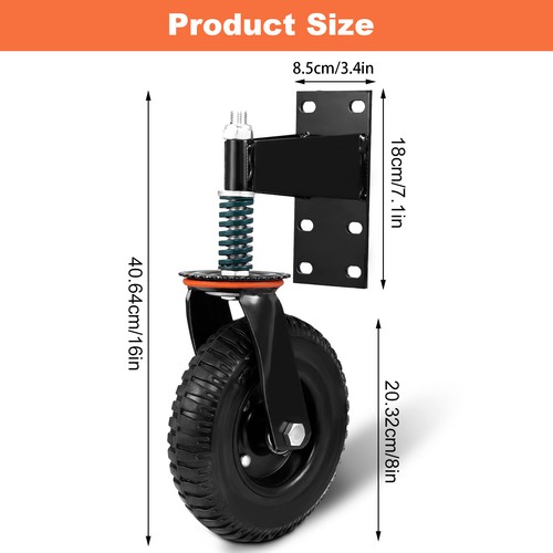 Gate wheels heavy - 8",