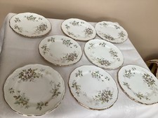 Royal Albert Haworth 8 X 6 1/4” Bone China Tea Plates.