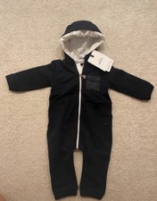 Moncler Baby Navy Blue Cotton