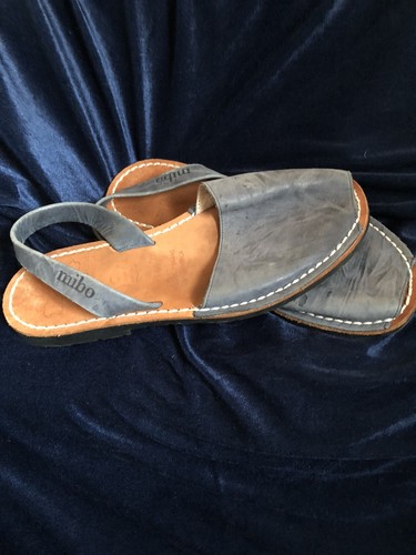 Mibo blue distressed leather - blue,