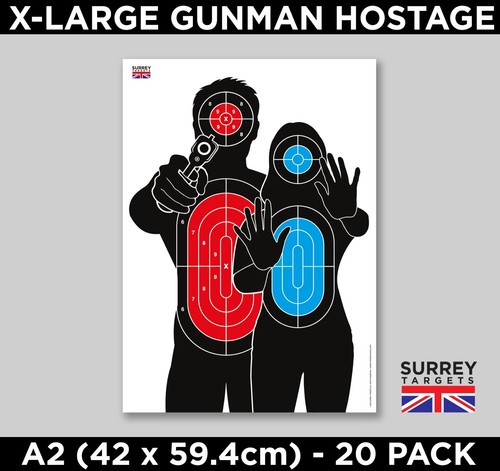 Large gunman hostage air - gunman,
