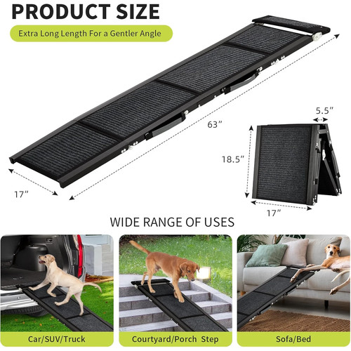Upgraded dog ramp for cars - ramp,