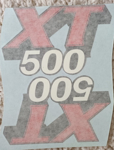 Yamaha xt500 tank - tank, stickers