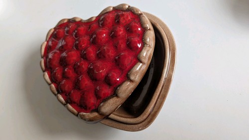 Vintage cherry pie dish - vintage,