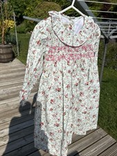 Beautiful 100% Cotton Lined Smocked Dress Brand New Age 6 Years