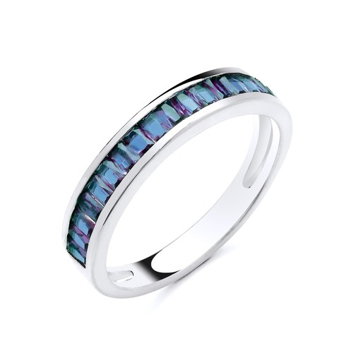 Sterling silver 925 baguette - silver,