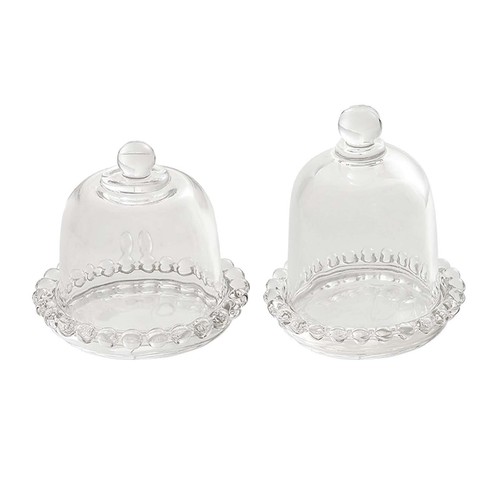 Glass round cake stand - round, with
