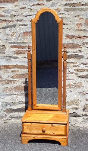 Ducal pine cheval mirror - pine,