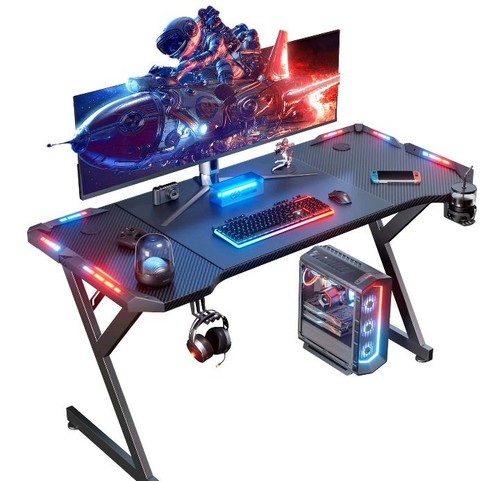 Rgb gaming desk carbon - rgb,
