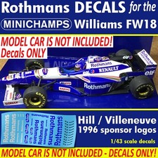 Rothmans DECALS for Williams