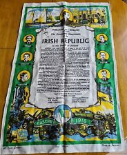 Sinn Fein Irish 1916 easter rising Rare Linen print 1916 -1966