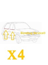 VW GOLF MK2 5P JETTA MK2 - 4x RASCHIAVETRI ESTERNI ANT+POS 4x OUTER SCRAPERS F+R