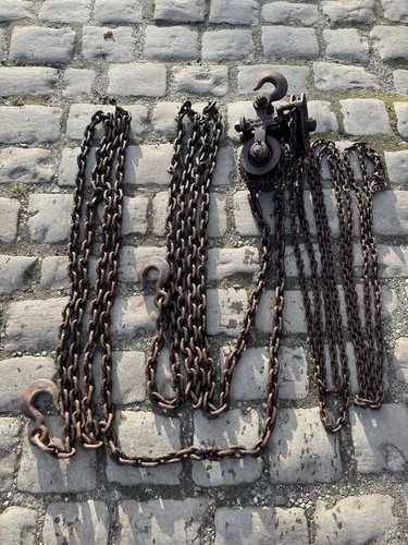 Vintage manual chain hoist - vintage,