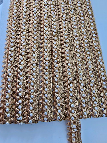 Gold pearl metal faux - 8m,
