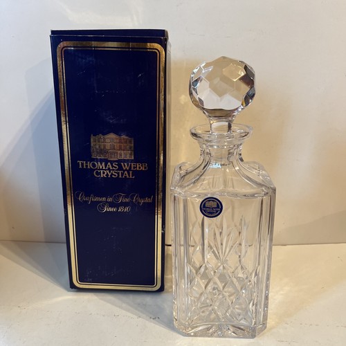 Thomas webb crystal decanter - thomas,