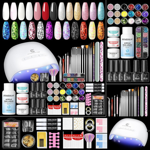 Peacecolor 69pcs acrylic nail - peacecolor,