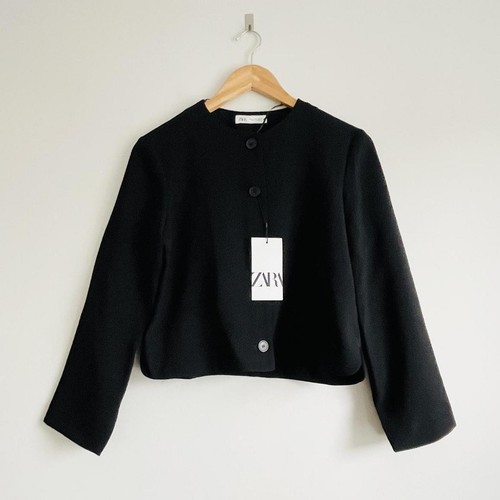 Zara black buttoned - zara,