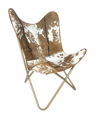 Butterfly chair cowhide - butterfly, chair-cowhide