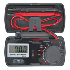 Sealey Tools Pocket Size Digital Audible Multimeter Tester Multi Meter & Case