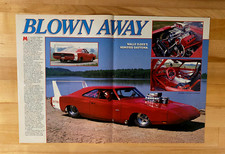 1991 Print Article Poster 1969 Dodge Charger Daytona Hemified