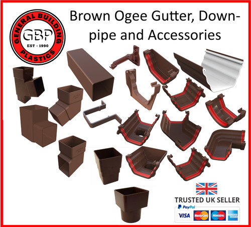 Ogee brown gutter 135mm - ogee,