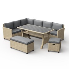 Rattan garden furniture set 9 - furniture, set,