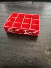 Coca Cola Miniature Mini Coke Bottles Crate Holds 12 Bottles Dollhouse Items