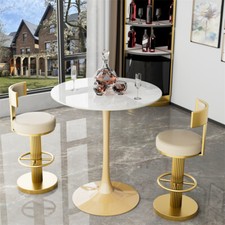 100cm Tall Round Dining Table Modern Tulip Table Pedestal Base Legs Coffee Table