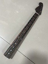 Reverse headstock 22 frets electric guitar neck Rosewood Zebra wood 25.5inch