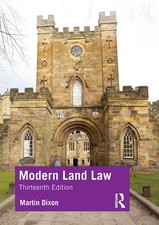 Modern Land Law-Dixon, Martin