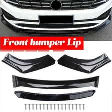 Universal Gloss Black Car Front Bumper Protector Lip Body Spoiler Splitter Kit A