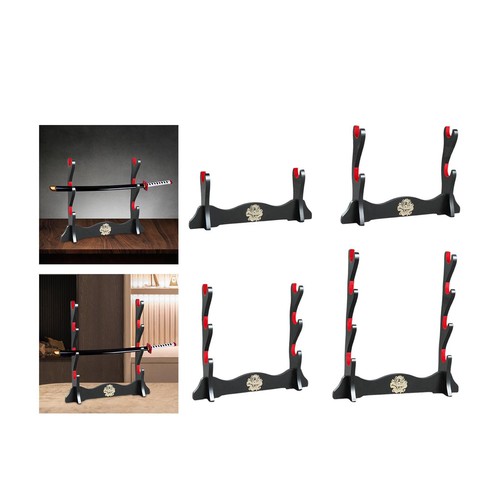 Wooden sword stand rack - wooden,