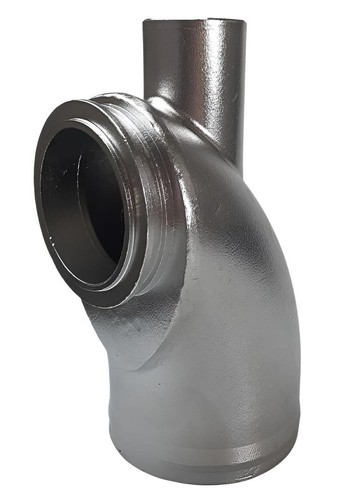 Stainless steel exhaust - stainless, elbow