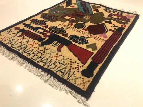 Genuine afghan rare war - rug, or