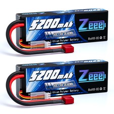 2x Zeee 7.4V 2S LiPo Battery T