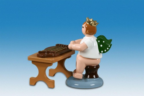 Wooden figurine angel - wooden,