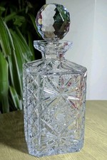 Thomas Webb crystal Royal decanter 9 1/2" older heavy quality example stunning