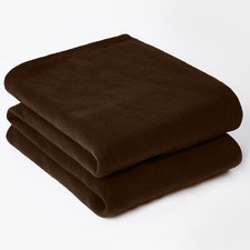 Dreamscene Warm Soft Plain Fleece Throw Over Large Decorative Sofa Bed Blanket