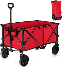 Red Folding Camping Wagon