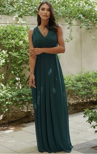 Emerald green bridesmaid dress - green,