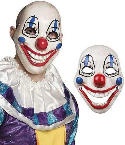 Scary clown plastic - plastic, mask