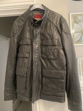 Men's Superdry Leather Jacket Large
