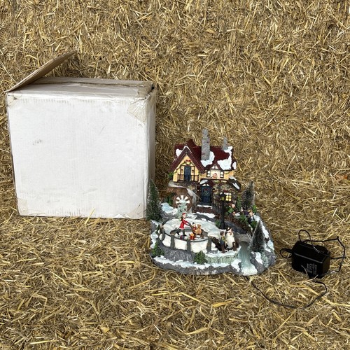 Fibre optic christmas scene - optic,