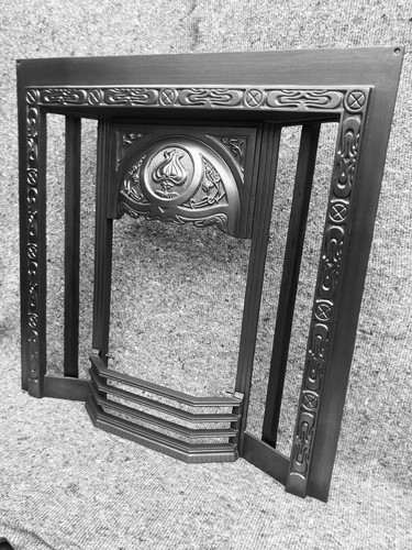 Cast iron fireplace - cast, fire