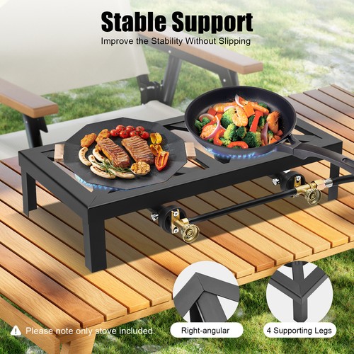 Portable double burner outdoor - burner,