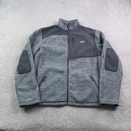 Audi jacket mens gray full - jacket,