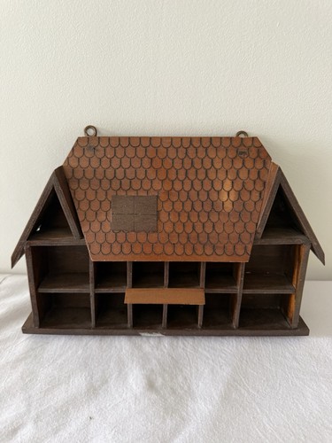 Thimble display case wooden - thimble,
