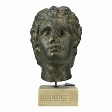 Alexander the Great Bust Macedonian King Acropolis Museum Moldano Hard Plaster