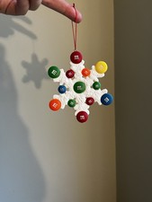 M&M World Snowflake Ornament • Rare •